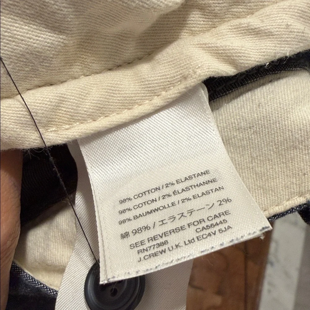 J. Crew Blue Stretch  Pants size 32 x 32